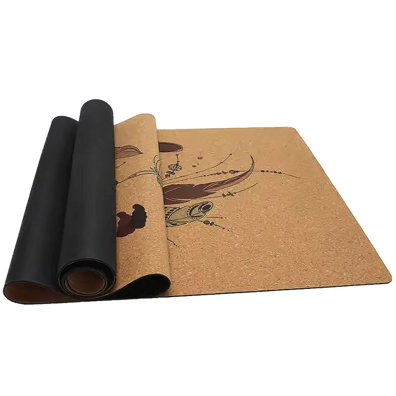 Tapis de yoga liège attrape rêves 5mm