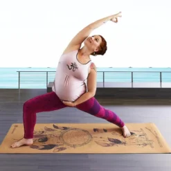Tapis de yoga liège attrape rêves 5mm