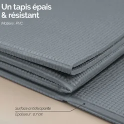 Tapis de yoga pliable