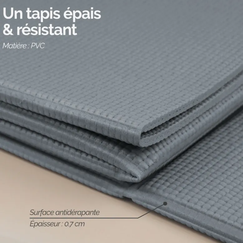 Tapis de yoga pliable