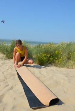 Tapis de yoga pliable - en liège naturel