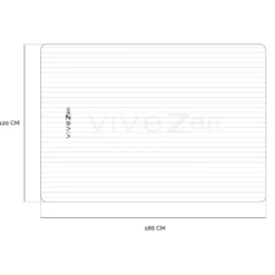Tapis de yoga 186 x 120 cm