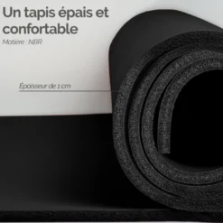 Tapis de yoga 186 x 120 cm