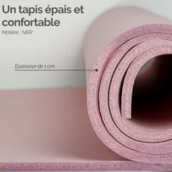 Tapis de yoga 180 x 60 cm