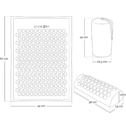 Tapis et coussin d'acupression