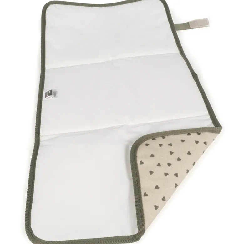 Tapis à langer coeurs poppy mousse