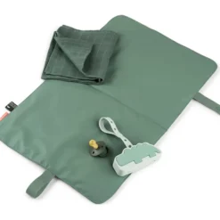 Tapis à langer pliable vert
