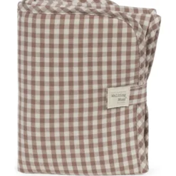 Tapis à langer praliné vichy moka