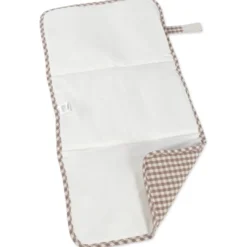 Tapis à langer praliné vichy moka