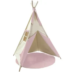 Tapis pour tipi bobble rose
