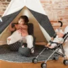 Tapis pour tipi enfant stars gris