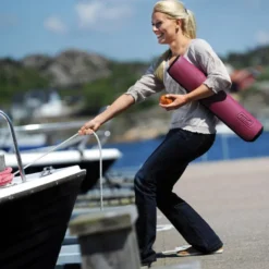 Tapis sissel yoga pilates bordeaux