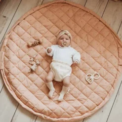 Tapis éveil sac à langer organic fleuri