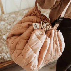 Tapis éveil sac à langer organic fleuri