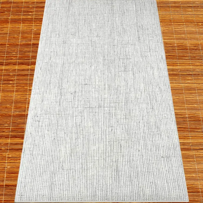Tapis yoga bio latex et jute blanc 4mm