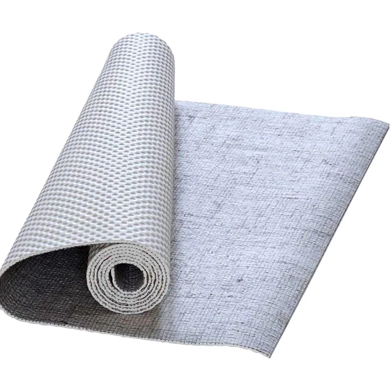 Tapis yoga bio latex et jute blanc 4mm