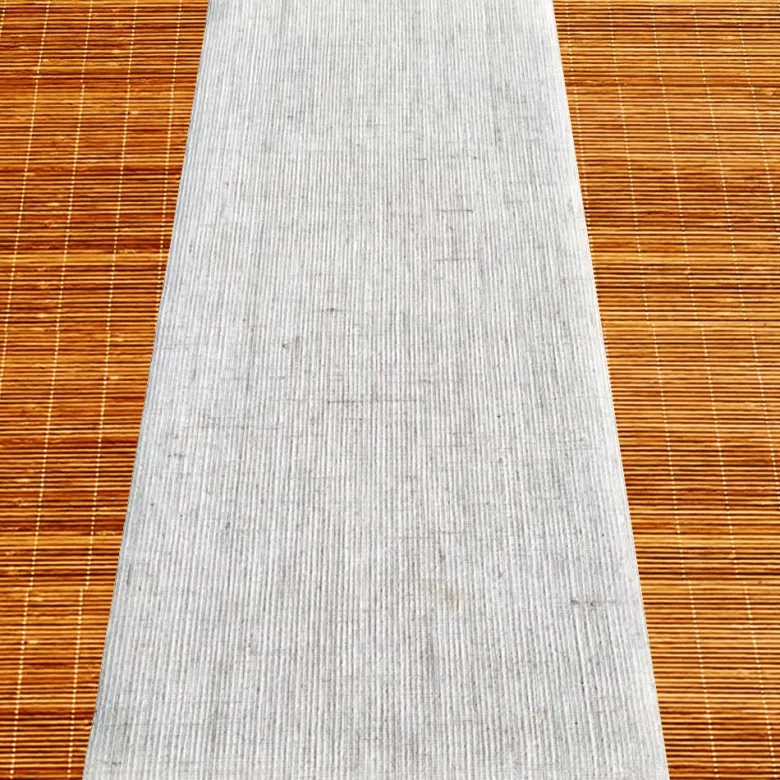 Tapis yoga bio latex et jute blanc 4mm