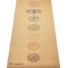 Tapis yoga liège & caoutchouc 7 chakras