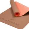 Tapis yoga marron corail tpe + sangle