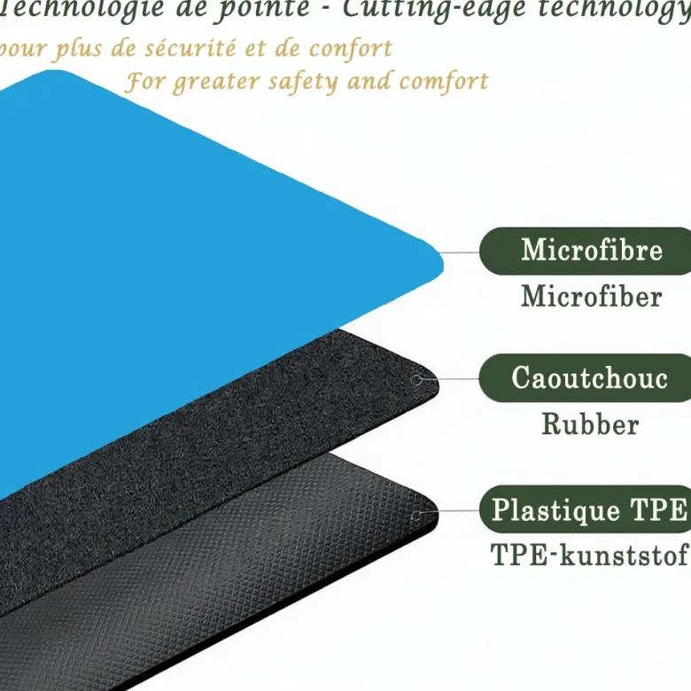 Tapis yoga épais 6mm namaste turquoise