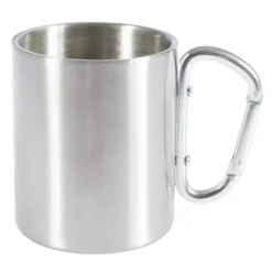 Tasse inox avec poignée mousqueton cao 0,3l double paroi