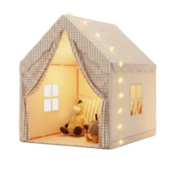 Tente de jeu pour enfant en polyester beige
