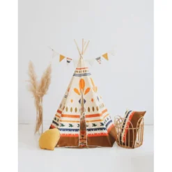 Tente tipi avec tapis native vibe - beig