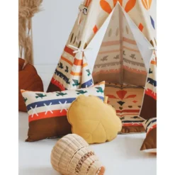 Tente tipi avec tapis native vibe - beig