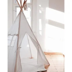 Tente tipi blanc lin naturel
