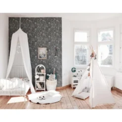 Tente tipi blanc lin naturel
