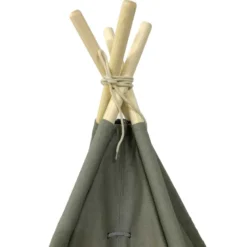 Tente tipi grise pour enfant bois fsc e