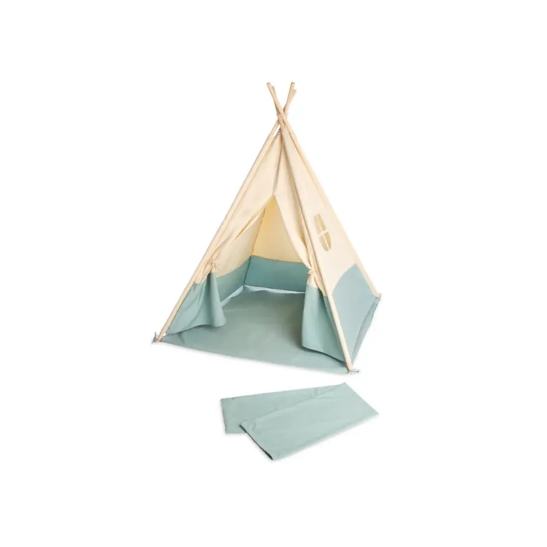 Tente 'tipi yuma' bicolore beige bleu