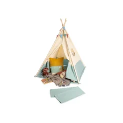 Tente 'tipi yuma' bicolore beige bleu