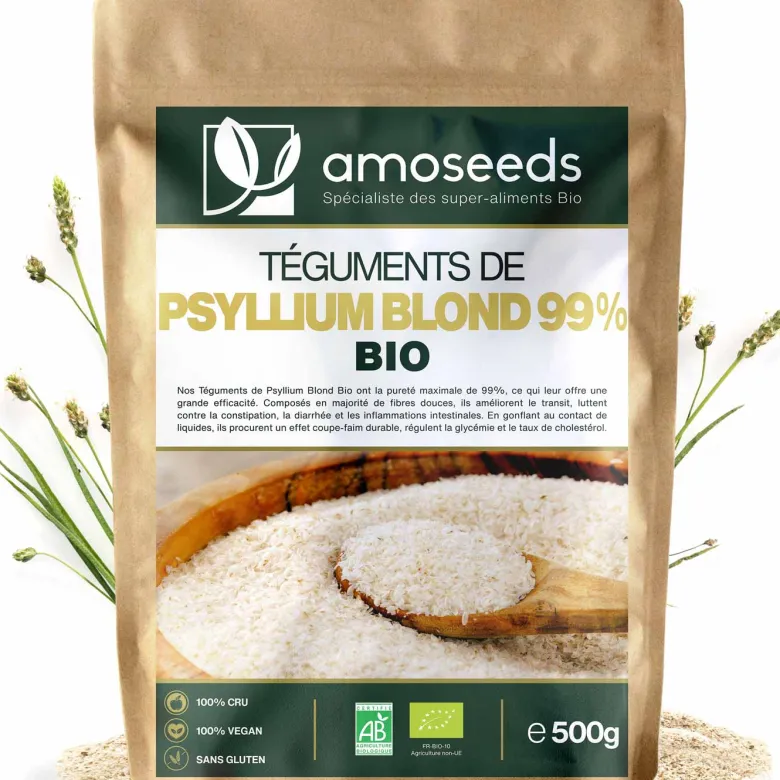 Téguments de psyllium blond bio 500g
