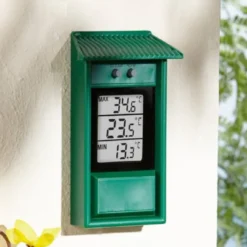 Thermomètre électronique mini-maxi vert