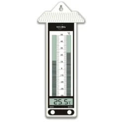 Thermomètre électronique mini-maxi blanc