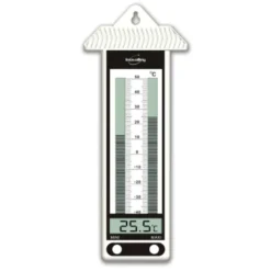 Thermomètre électronique mini-maxi blanc