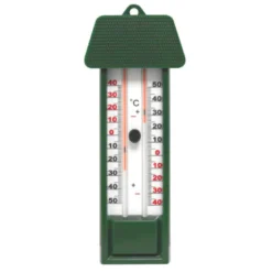 Thermomètre mini-maxi vert