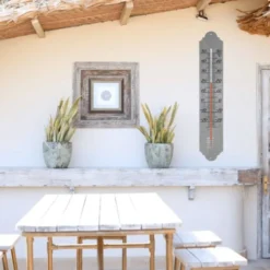 Thermomètre traditionnel zinc xxl 50 cm