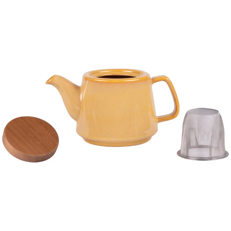 Théière avec filtre kaito 0,9l Jaune
