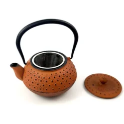 Théière en fonte orange orange