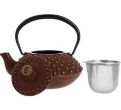 Théière fonte kanbin marron-doré 320 ml