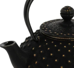 Théière fonte kanbin noir-doré 320 ml