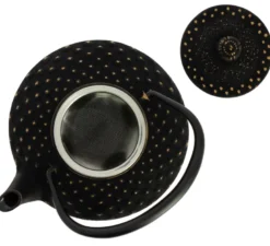 Théière fonte kanbin noir-doré 320 ml