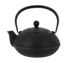 Théière fonte seigaiha noire 650 ml