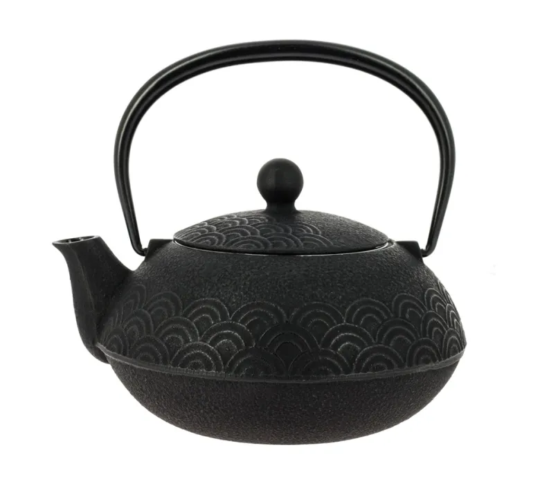 Théière fonte seigaiha noire 650 ml