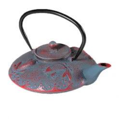 Théière japonaise en fonte - carpes