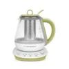 Théière 0.8l 800w blanc et vert
