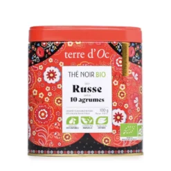 Thé noir bio à la russe saveur 10 agrum