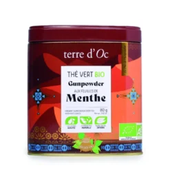 Thé vert bio aux feuilles de menthe
